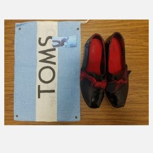 Toms Alpargata Bow Slip-on In Black Plaid Fabrica Holiday Wear Xmas In July